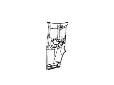Ram 6BN39TX7AB MOLDING C Pillar Upper