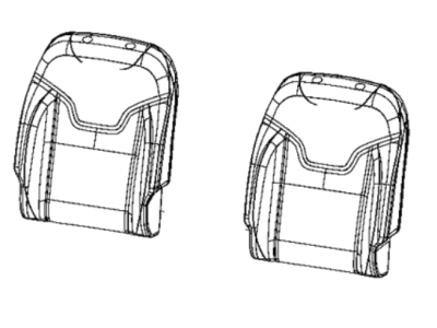 Jeep 7CS70DX9AA COVER Front Seat Back