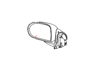 2010 Jeep Patriot Car Mirror - 5155458AF