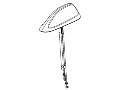 Dodge 68480558AA ANTENNA Base Cable And Bracket