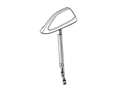 Dodge 6ZP28JWDAA ANTENNA Base Cable And Bracket