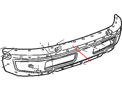 Dodge 5011476AD BUMPER Front