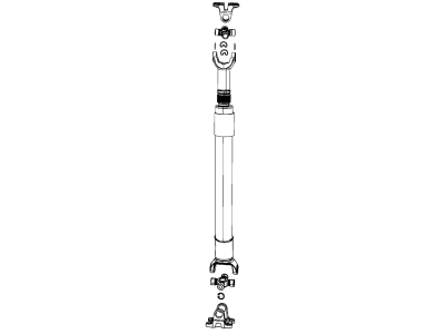 Ram 68322761AC SHAFT Drive Rear 1-Piece