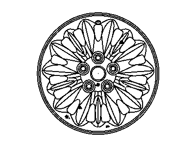Dodge 4743621AA WHEEL Aluminum