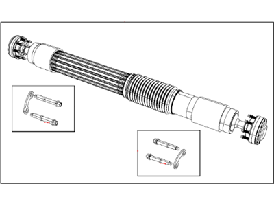 Jeep 52123558AA SHAFT Drive Rear 1-Piece