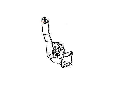 Chrysler 5026249AB HORN AND BRACKET Low Note