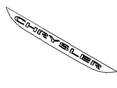 Chrysler 68081543AA EMBLEM Chrysler
