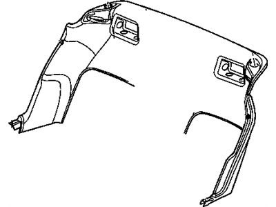 Mopar TS04DX9AB Bulkhead Trim, Rear