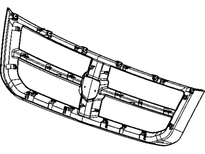 2008 Dodge Dakota Grille - 1FZ31WS2AA