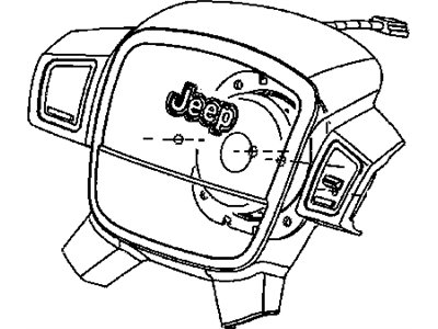 Jeep 1KQ36XZAAA BEZEL Steering Wheel