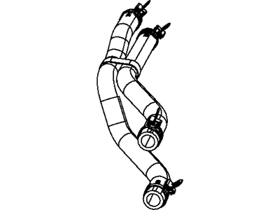 Dodge 5058527AE HOSE Heater Supply and Return