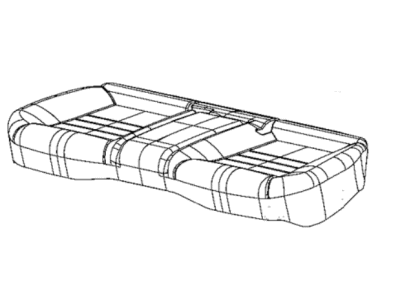 Mopar 6XM80JRRAA Cover Rear Seat Cushion
