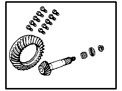 Jeep 68088918AA GEAR KIT Ring And Pinion