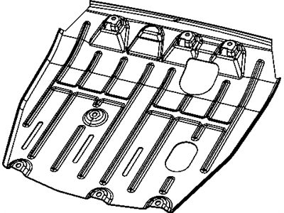 Mopar 5105236AB Skid Plate Front