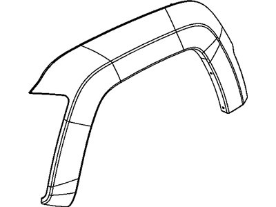 Mopar 1CK60TZZAF Applique Fender Wheel Opening