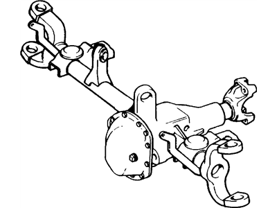 Jeep 4882464 AXLE ASSEMBLY, Front - w/o Disconnect Front Axle