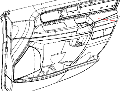 Ram 1YK16DX9AA PANEL Front Door Trim