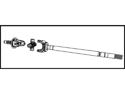 Ram 68216196AA SHAFT Axle