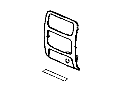 Jeep 1EL91AAAAA BEZEL Instrument Panel Center