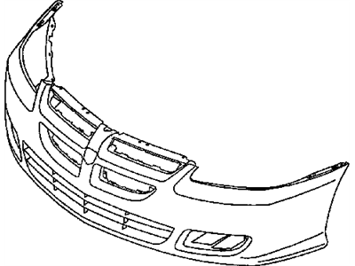Dodge MR990729 FACE Fr bumper