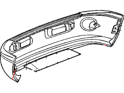 Dodge 5013818AE FASCIA Front Primed