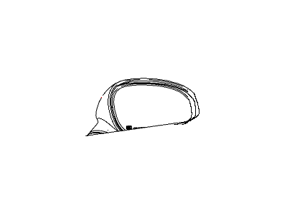 Dodge 68064917AA GLASS Mirror Replacement