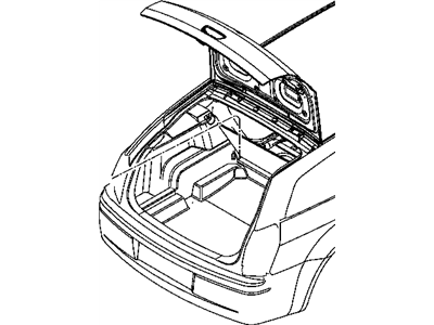 Dodge WX34XDVAD CARPET Cargo Floor Tri-Fold