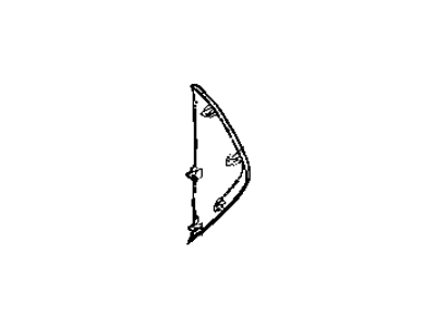Mopar 5UW05GTVAA End Cap Instrument Panel Right