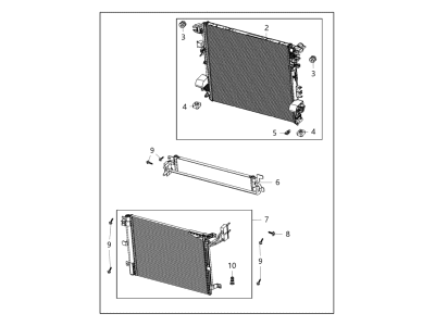 Jeep Gladiator Radiator - 68283398AF