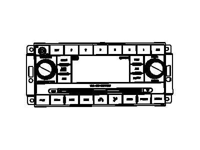 Jeep 5091117AC RADIO AM/FM/CD/SDARS