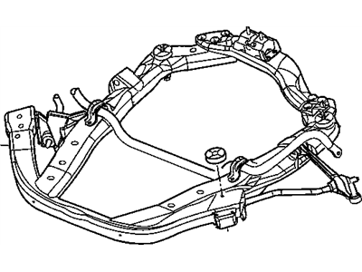 Dodge 4782239AA ISOLATOR Cradle Rear, Lower