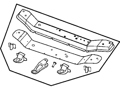 Chrysler 4814975AG CROSSMEMBER Radiator Lower