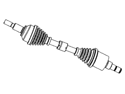Dodge 68079566AA SHAFT Front Drive