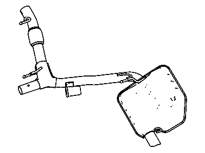 Mopar 4578982AB Resonator And Pipe Exhaust