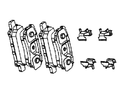 2008 Jeep Compass Brake Pad - 2AMV4671AA