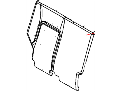 Jeep ZP061DVAA COVER Rear Seat Back 65%