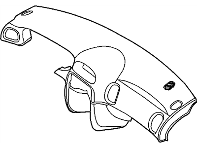 Chrysler LK12XDVAC INSTRUMENT PANEL AND PAD Upper