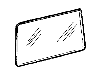 Jeep 55000186 GLASS Quarter Window