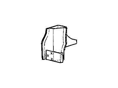 Dodge 2956664 REINFORCEMENT Side Rear Corner Panel Dual Doors