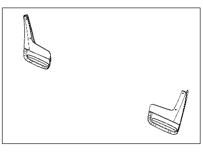 Mopar 82212576AB Guard Kit Splash Flat - Rear