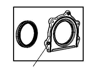Jeep 68031388AA RETAINER AND SEAL Crankshaft Rear Oil See Note