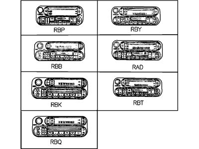 Jeep 56038622AD RADIO AM/FM with CD and Equalizer