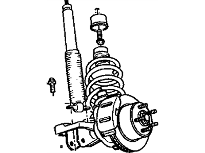 Jeep 4883368AC SHOCK ABSORBER PACKAGE Suspension Front