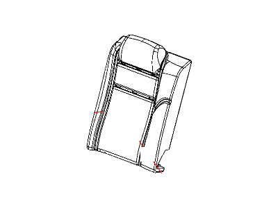 Chrysler 1CK881DVAA COVER Rear Seat Back 40 % Side