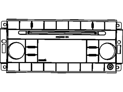 Jeep 5064420AD RADIO AM/FM/CD/SDARS