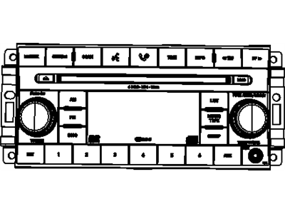 Mopar 5064923AF Radio Am/Fm/6 DVD