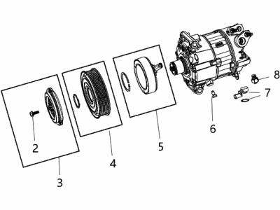 Chrysler Pacifica A/C Compressor - 68261039AA