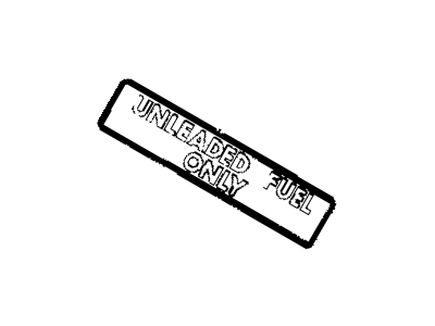 Dodge 4853321AA LABEL Fuel