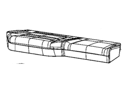 Ram 6RE70BD3AD COVER Rear Seat Cushion Right