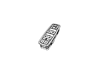Mopar 68139805AB Switch And Bezel Front Door
